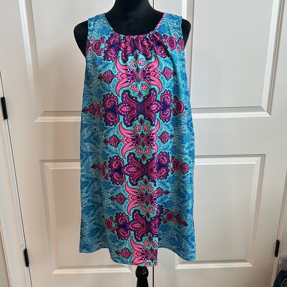 Gibson Latimer Bight Boho, Beachy, Costal Sleeveless Mini Summer Dress - Picture 1 of 4
